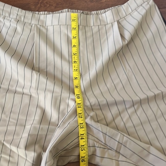 NWOT La Ligne x Target Pants Trousers Side Stripe Wide Leg Tan Black - Picture 11 of 16